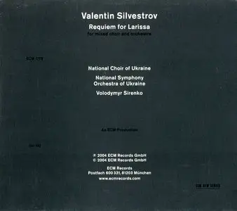 National Choir of Ukraine, 'Dumka', Yevhen Savchuk - Valentin Silvestrov: Requiem for Larissa (2004)