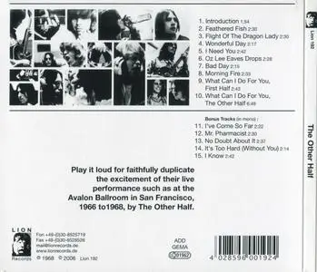 The Other Half - The Other Half (1968) {Lion Records Lion192 rel 2006} (remastered & expanded)