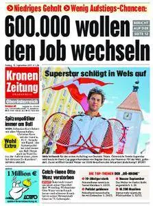 Kronen Zeitung Oberösterreich - 15. September 2017