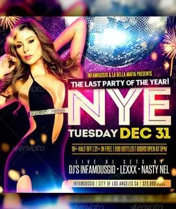 GraphicRiver New Years Social Media Flyer