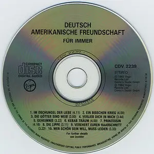 D.A.F. - Für Immer (1982, reissue 1992, Virgin # CDV 2239)