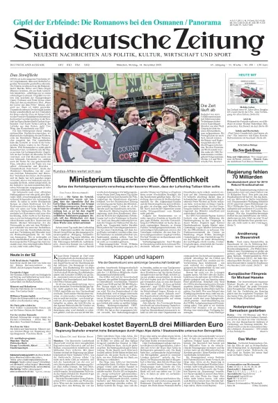 Sueddeutsche Zeitung vom 14.12.2009