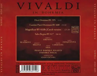 Adam Viktora, Prague Baroque Soloists, Ensemble Inegal - Vivaldi in Bohemia (2009)