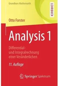 Analysis 1: Differential- und Integralrechnung einer Veränderlichen (Auflage: 11)