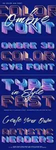 Ombre Color Font