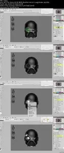 Developing Space Helmet Options in Photoshop
