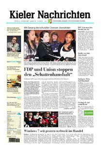 Kieler Nachrichten vom 23. Oktober 2009