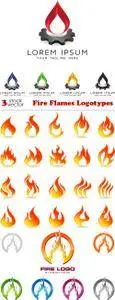 Vectors - Fire Flames Logotypes