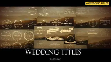 Wedding Titles - Project for After Effects (VideoHive)