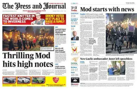 The Press and Journal Highlands and Islands – October 14, 2017