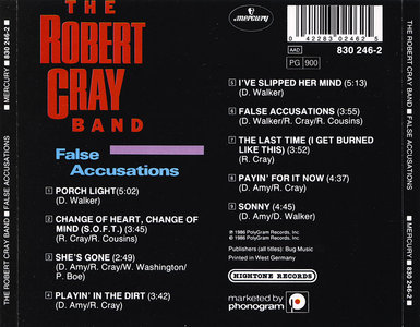 The Robert Cray Band - False Accusations (1985)