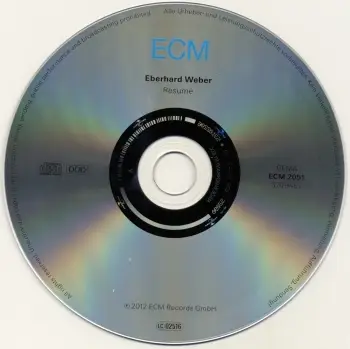 Eberhard Weber - Resume (2012) {ECM 2051}