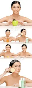 Woman face & cosmetics