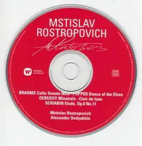 Mstislav Rostropovich - Brahms - Cello Sonata No. 2 & Works by Popper, Debussy & Scriabin (2017) (Warner Classics rec 1957)