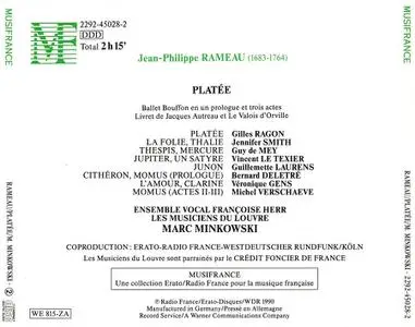 Marc Minkowski, Les Musiciens du Louvre - Jean-Philippe Rameau: Platée (1990)