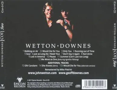 Wetton & Downes - Icon: Zero (2017)