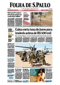 Jornal Folha de São Paulo - 16 de janeiro de 2013 - Quarta