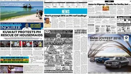Philippine Daily Inquirer – April 24, 2018