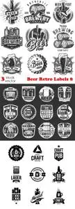 Vectors - Beer Retro Labels 8