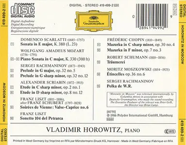 Vladimir Horowitz - Vladimir Horowitz In Moscow (1986) [Repost/New Rip]