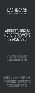 Clean Condensed Web Font - Dashboard