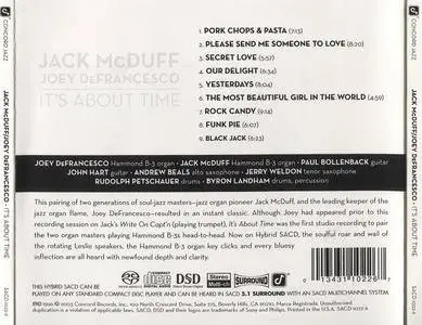 Jack McDuff & Joey DeFrancesco - It's About Time (1996) {Concord Jazz SACD-1022-6}