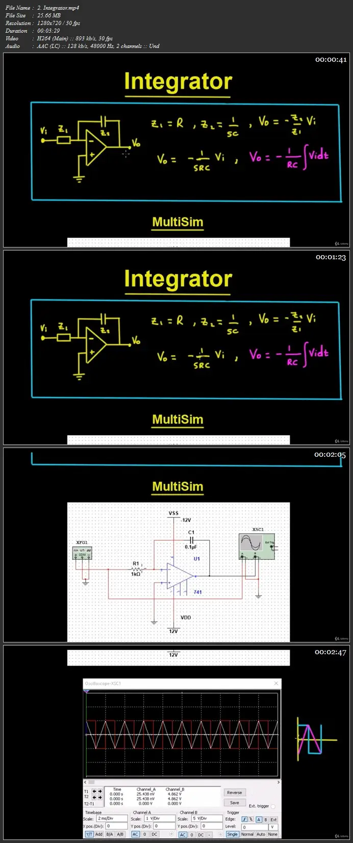 Electronics : Opamp Circuit Design (with Multisim)