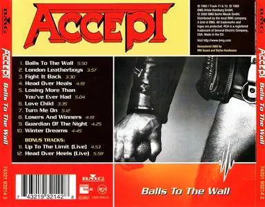 Accept - Balls To The Wall (1983) [Remastered 2002]