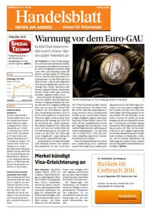 Handelsblatt News am Abend vom 19.07.2011