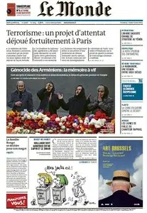 Le Monde du Jeudi 23 Avril 2015