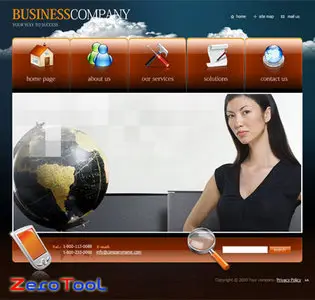 FlashMint 2251 Stretched business flash template