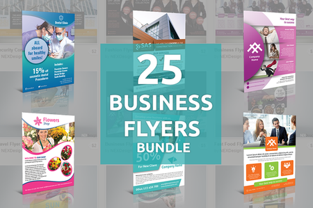 CreativeMarket - 25 Business Flyers Bundle