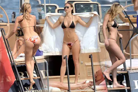 Bar Refaeli - Bikini in a yacht in Cannes May 2011