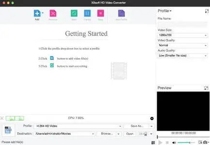 Xilisoft HD Video Converter 7.8.23 Build 20180925 macOS