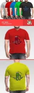 GraphicRiver - Fat Man T-Shirt Mock-Ups