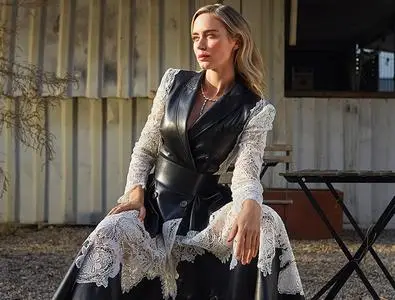 Emily Blunt by Denise Hewitt, Lucci Mia & Genesis Gil for Marie Claire US March 2020