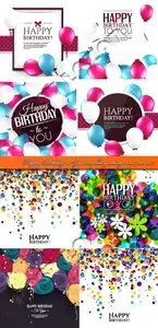 Happy Birthday to You template greeting card vector 7
