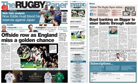 The Rugby Paper – November 11, 2018