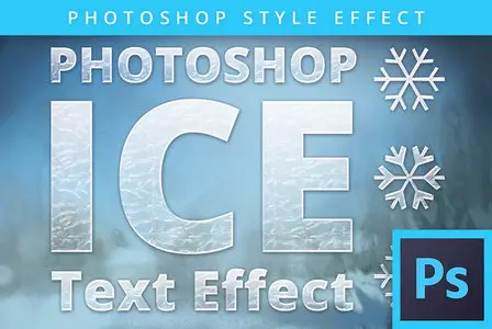 CreativeMarket - Photoshop Frozen Ice Text Effect