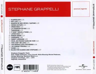 Stephane Grappelli - Tribute to Django Reinhardt (2009)