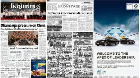 Philippine Daily Inquirer – November 19, 2015