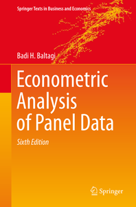 Econometric Analysis of Panel Data