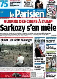 Le Parisien + Cahier Paris du Lundi 26 Novembre 2012