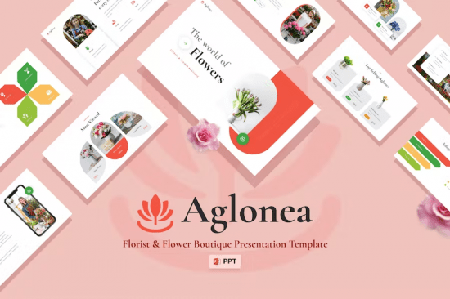 Aglonea - Florist & Flower Powerpoint Template