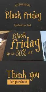 Black Friday - Handwritten Font