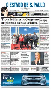 Jornal O Estado de São Paulo - 14 de março de 2012 - Quarta