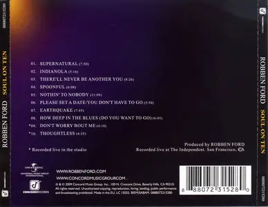 Robben Ford - Soul on Ten (2009) [repost]