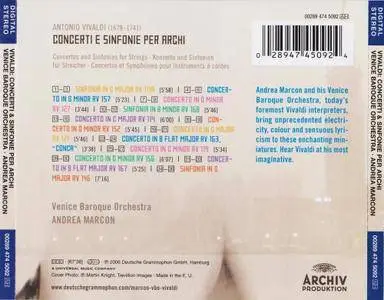 Venice Baroque Orchestra, Andrea Marcon - Vivaldi: Concerti e sinfonie per archi (2006)