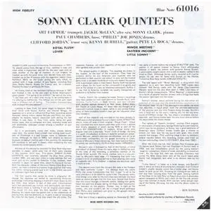 Sonny Clark -  Sonny Clark Quintets (1958) {Blue Note Japan TOCJ-1542 rel 1997}