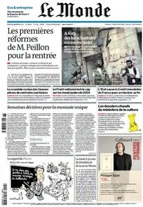 Le Monde et Supplément Economique du Mardi 4 Septembre 2012